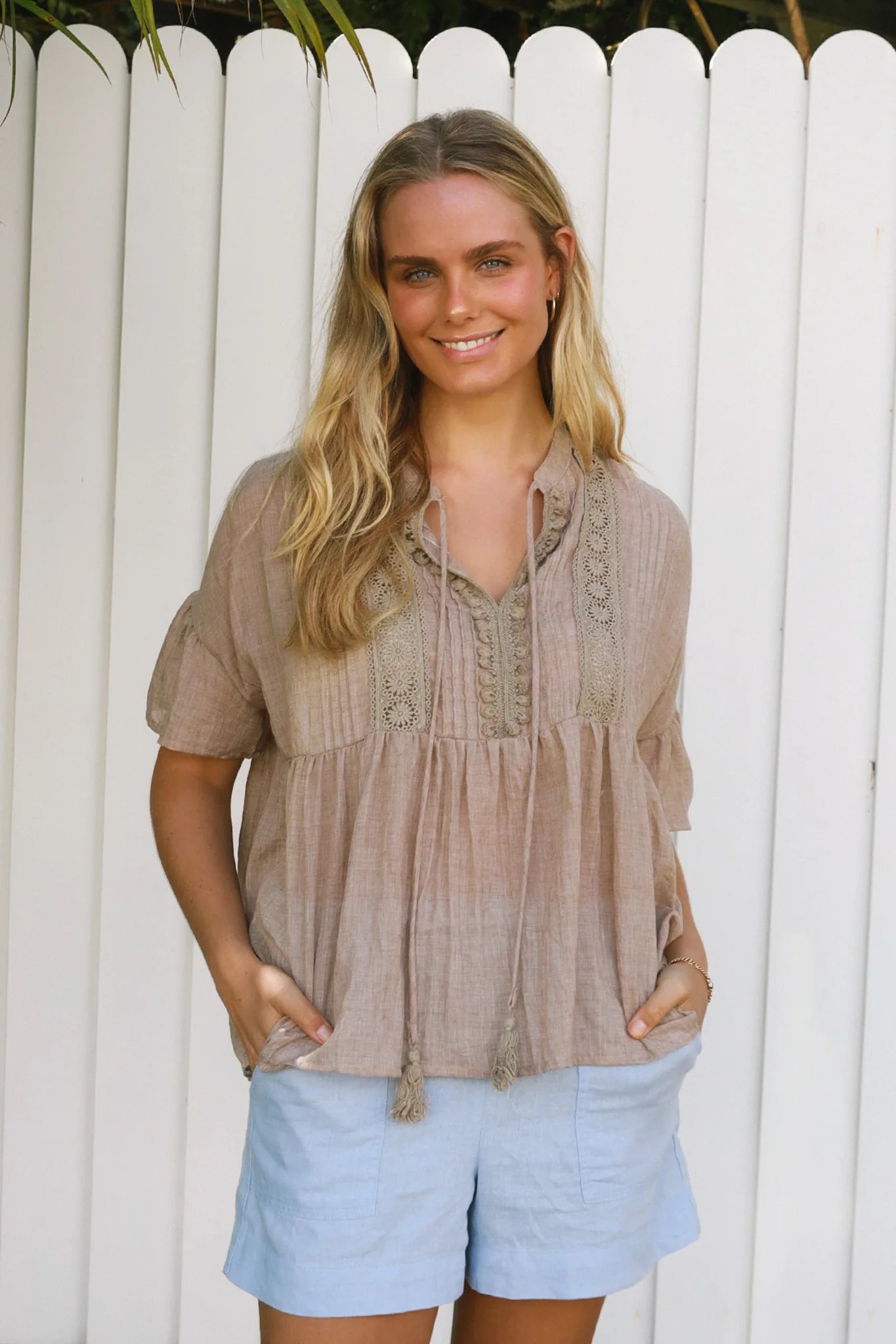 Flow Top Khaki