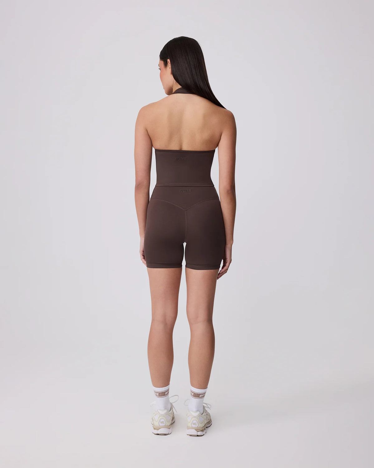 Contour + Halter Neck Tank - Ground Coffee