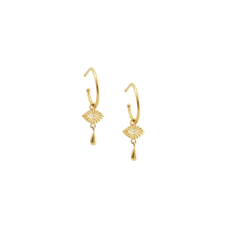 Frances Hoop Earrings | 18k Gold Plated Sterling Silver