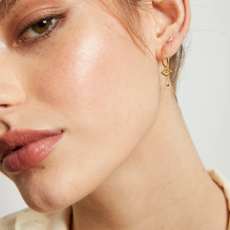 Frances Hoop Earrings | 18k Gold Plated Sterling Silver